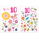 12pk Cards C50 Birthday Age 10 - Tiger Feet Ireland