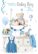 6pk Cards C50 Baby Boy - Tiger Feet Ireland