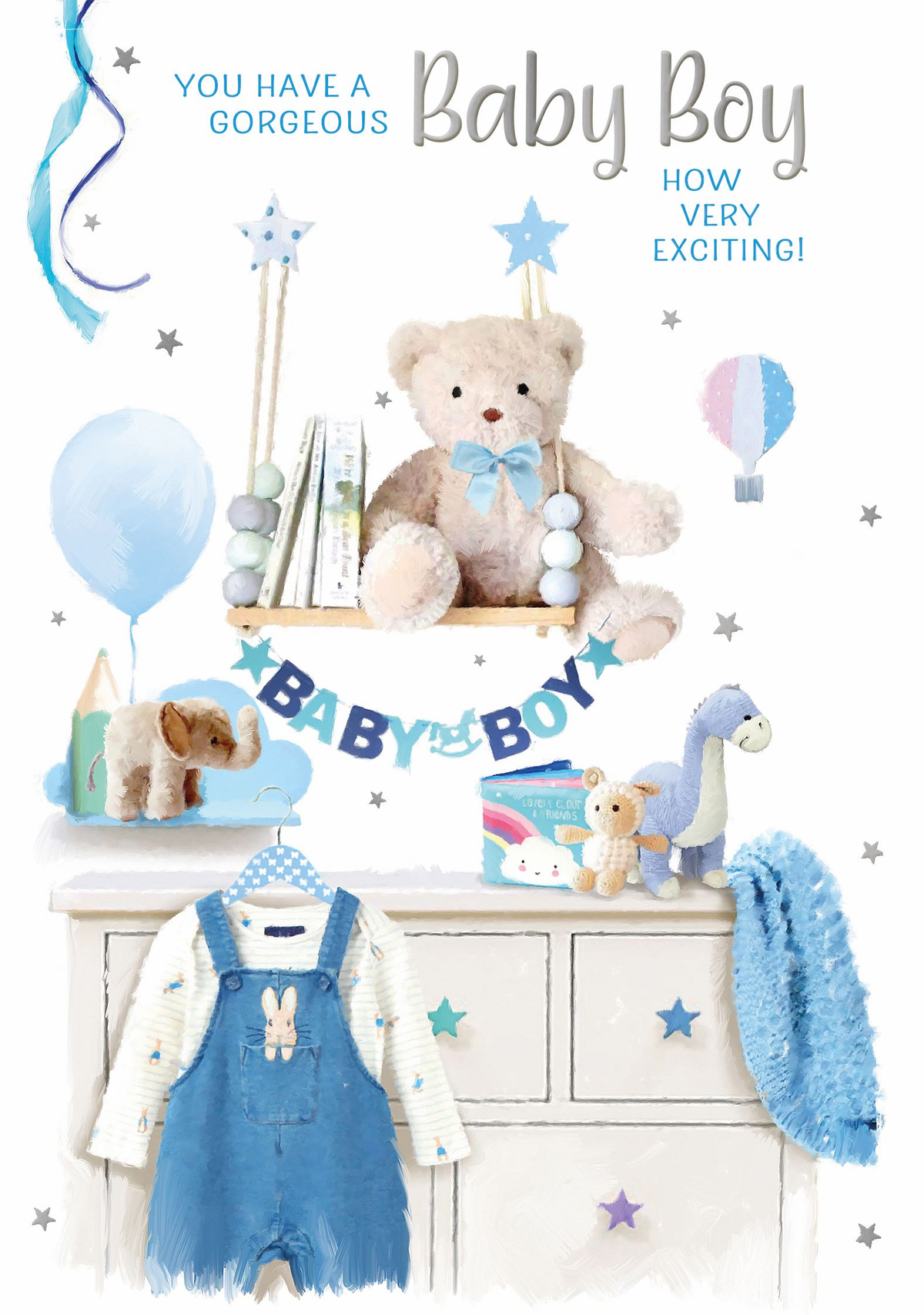 6pk Cards C50 Baby Boy - Tiger Feet Ireland