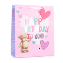 6pk Extra Large Portrait Gift Bags Bear With Text - Tiger Feet Ireland