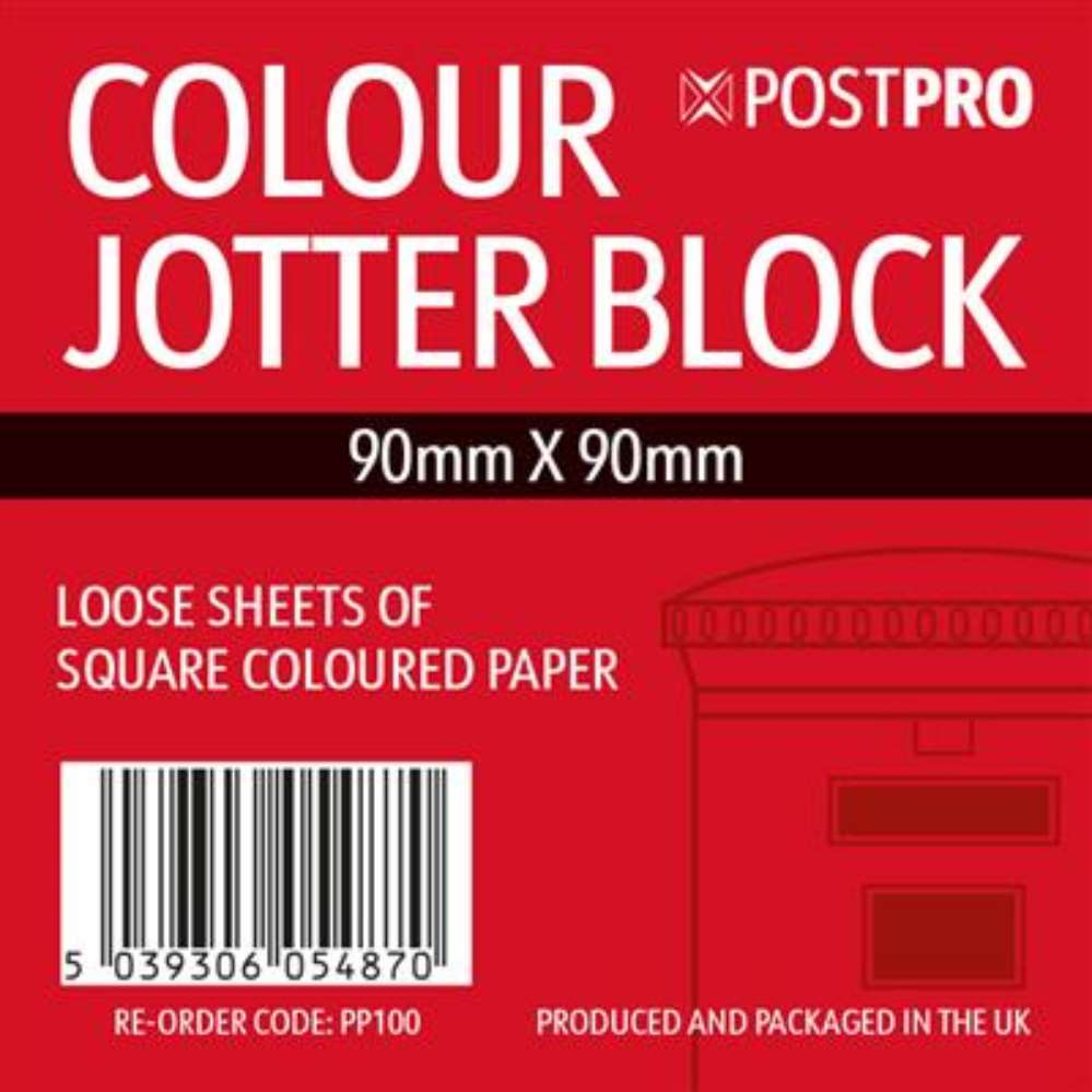 6pk Jotter Blocks 400 Sheet 90x90mm Coloured - Tiger Feet Ireland