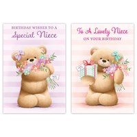 12pk Cards C50 Birthday Niece - Tiger Feet Ireland