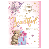 6pk Cards C90 Birthday Daughter - Tiger Feet Ireland