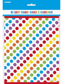 8ct Party Lootbags Rainbow Birthday - Tiger Feet Ireland