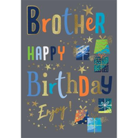 6pk Cards C75 Birthday Brother - Tiger Feet Ireland