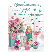 6pk Cards C75 Birthday Age 21 - Tiger Feet Ireland