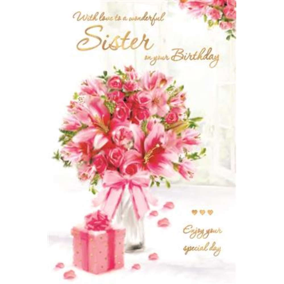6pk Cards C75 Birthday Sister - Tiger Feet Ireland