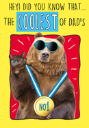 6pk Cards FD C90 Dad Coolest Bear Medal - Tiger Feet Ireland