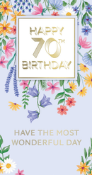 6pk Cards C55 Birthday Age 70 - Tiger Feet Ireland