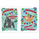 12pk Cards C50 Birthday Husband - Tiger Feet Ireland