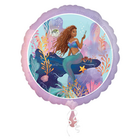 Foil Balloon 18" Round Little Mermaid - Tiger Feet Ireland