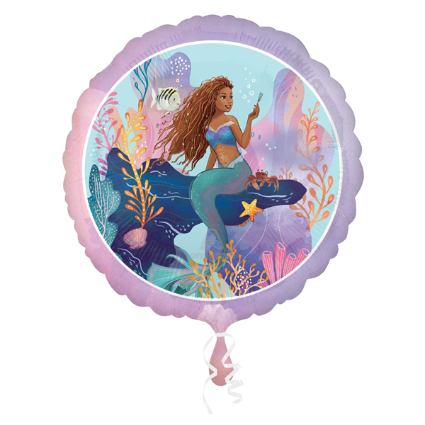 Foil Balloon 18" Round Little Mermaid - Tiger Feet Ireland