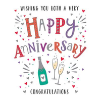 6pk Cards C50 Your Anniversary - Tiger Feet Ireland