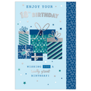 6pk Cards C50 Birthday Age 18 - Tiger Feet Ireland