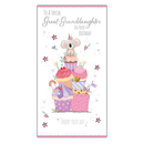 6pk Cards C55 Birthday Great-Granddaughter - Tiger Feet Ireland