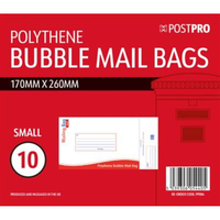 10pk Bubble Mailing Bag Small 170x260mm - Tiger Feet Ireland