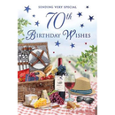 6pk Cards C75 Birthday Age 70 - Tiger Feet Ireland