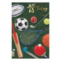 6pk Cards C75 Birthday Age 18 - Tiger Feet Ireland