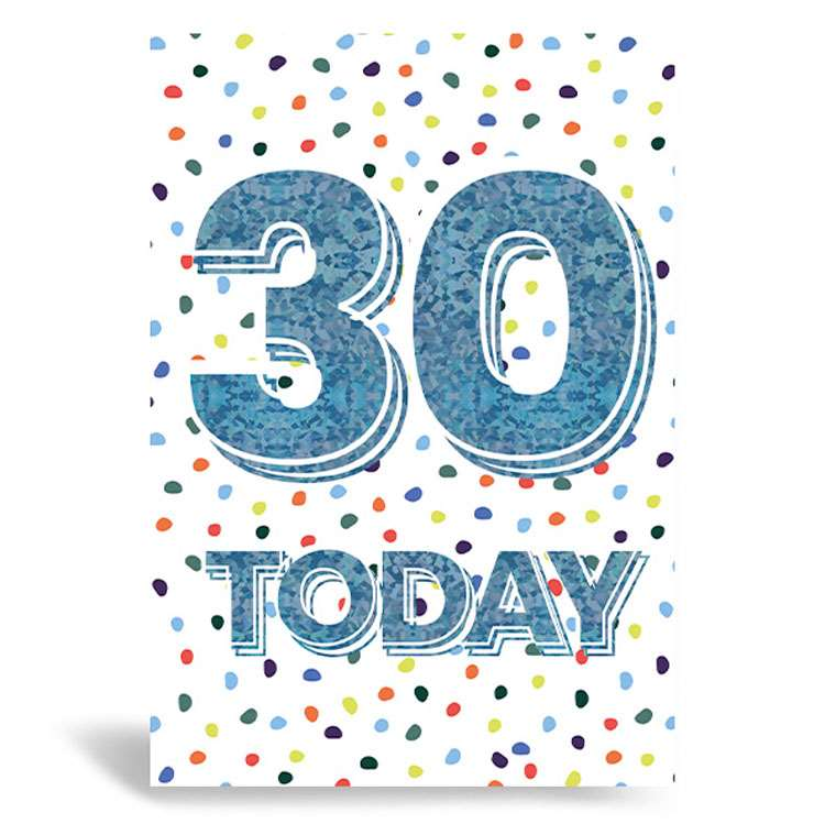 6pk Cards C50 Birthday Age 30 - Tiger Feet Ireland