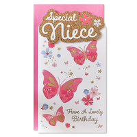 6pk Cards C55 Birthday Niece - Tiger Feet Ireland