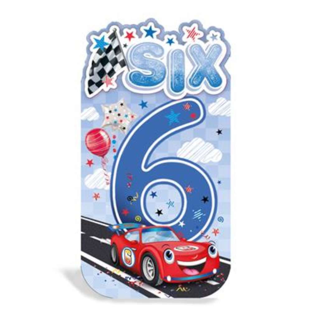 6pk Cards C55 Birthday Age 6 - Tiger Feet Ireland