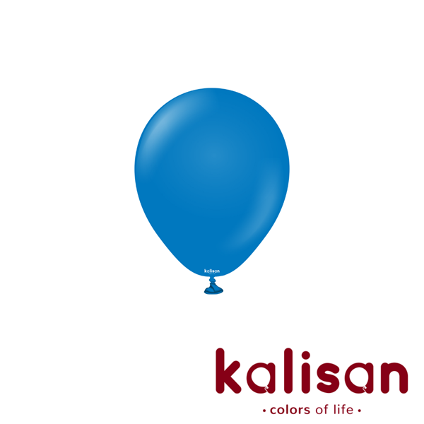 100ct Latex Balloon 5" Standard Blue Kalisan - Tiger Feet Ireland