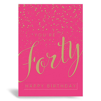 6pk Cards C50 Birthday Age 40 - Tiger Feet Ireland