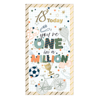 6pk Cards C55 Birthday Age 18 - Tiger Feet Ireland