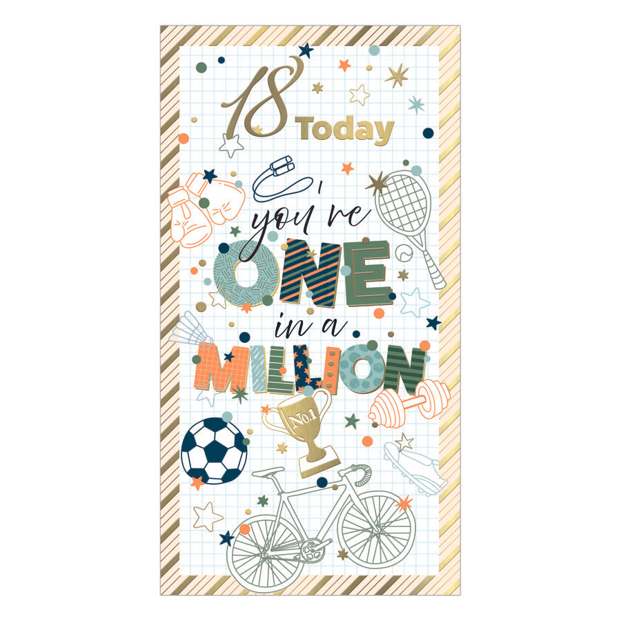 6pk Cards C55 Birthday Age 18 - Tiger Feet Ireland