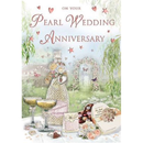 6pk Cards C75 Your Pearl Anniversary - Tiger Feet Ireland