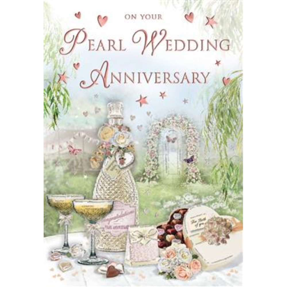 6pk Cards C75 Your Pearl Anniversary - Tiger Feet Ireland