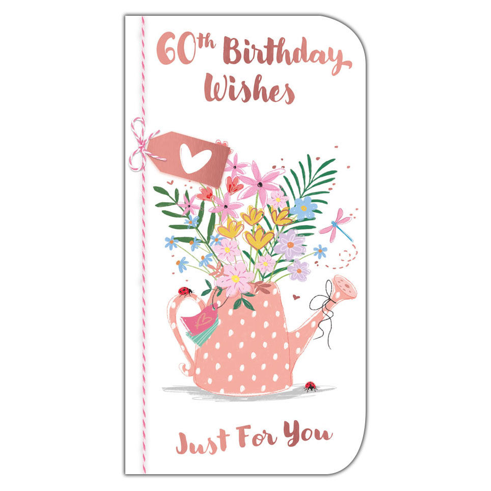 6pk Cards C55 Birthday Age 60 - Tiger Feet Ireland
