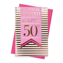 6pk Cards C75 Birthday Age 50 Friend - Tiger Feet Ireland