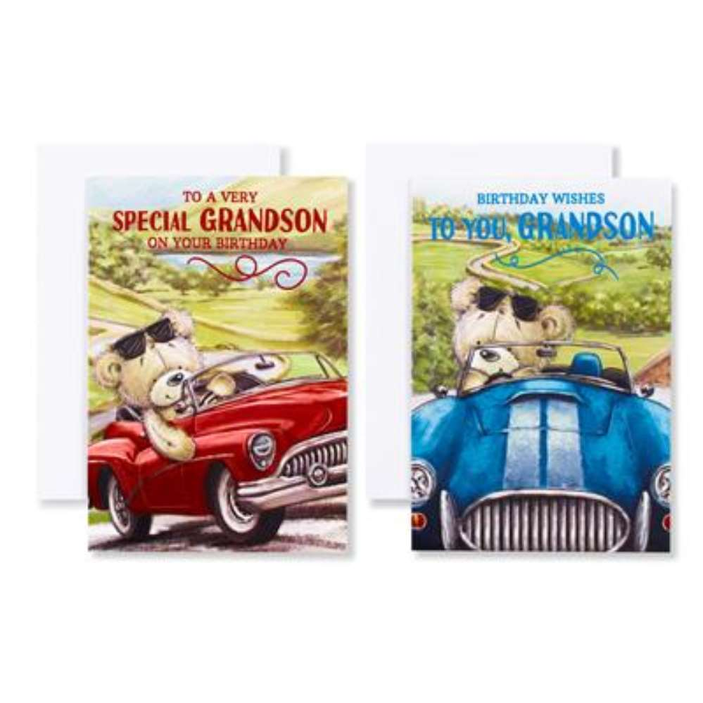 12pk Cards C50 Birthday Grandson - Tiger Feet Ireland