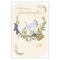 6pk Cards C75 Birthday Granddaughter - Tiger Feet Ireland