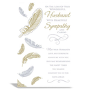 6pk Cards C75 Sympathy Loss Of Husband - Tiger Feet Ireland