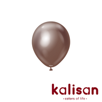 100ct Latex Balloon 5" Mirror Chocolate Kalisan - Tiger Feet Ireland