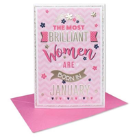 6pk Cards C50 Birthday January - Tiger Feet Ireland