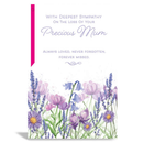 6pk Cards C75 Sympathy Loss Of Mum - Tiger Feet Ireland