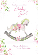 6pk Cards C50 Baby Girl - Tiger Feet Ireland