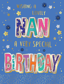 6pk Cards ED C50 Nan Flowers On Blue - Tiger Feet Ireland