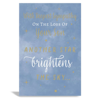 6pk Cards C75 Sympathy Loss Of Son - Tiger Feet Ireland