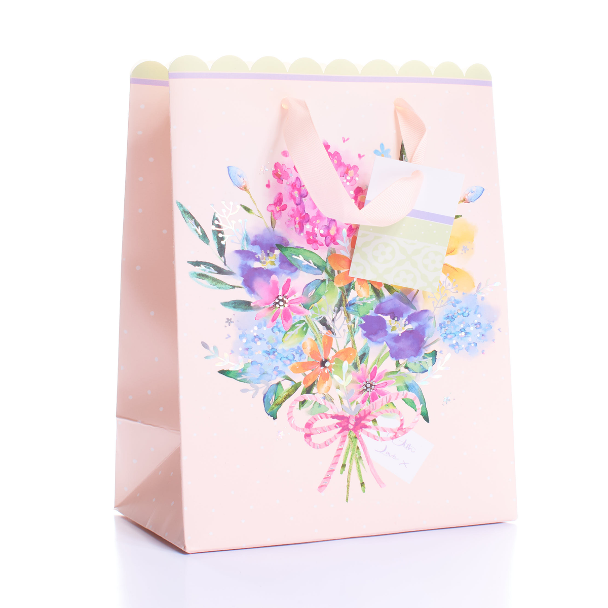 6pk Medium Gift Bags Floral - Tiger Feet Ireland