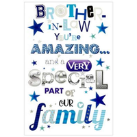 6pk Cards C50 Birthday Brother-In-Law - Tiger Feet Ireland