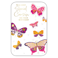 6pk Cards C75 Birthday Cousin - Tiger Feet Ireland