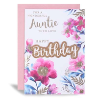 6pk Cards C90 Birthday Auntie - Tiger Feet Ireland