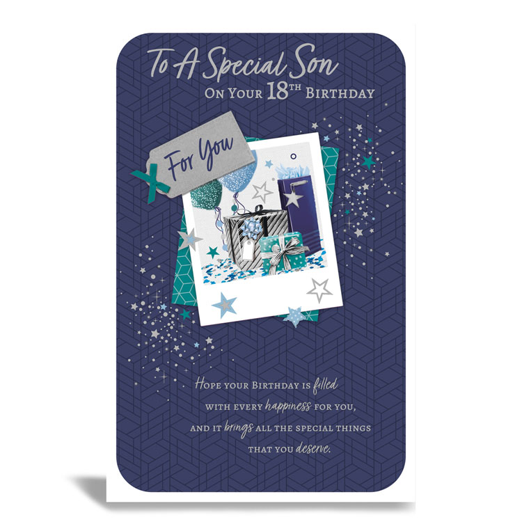 6pk Cards C375 Birthday Age 18 Son - Tiger Feet Ireland