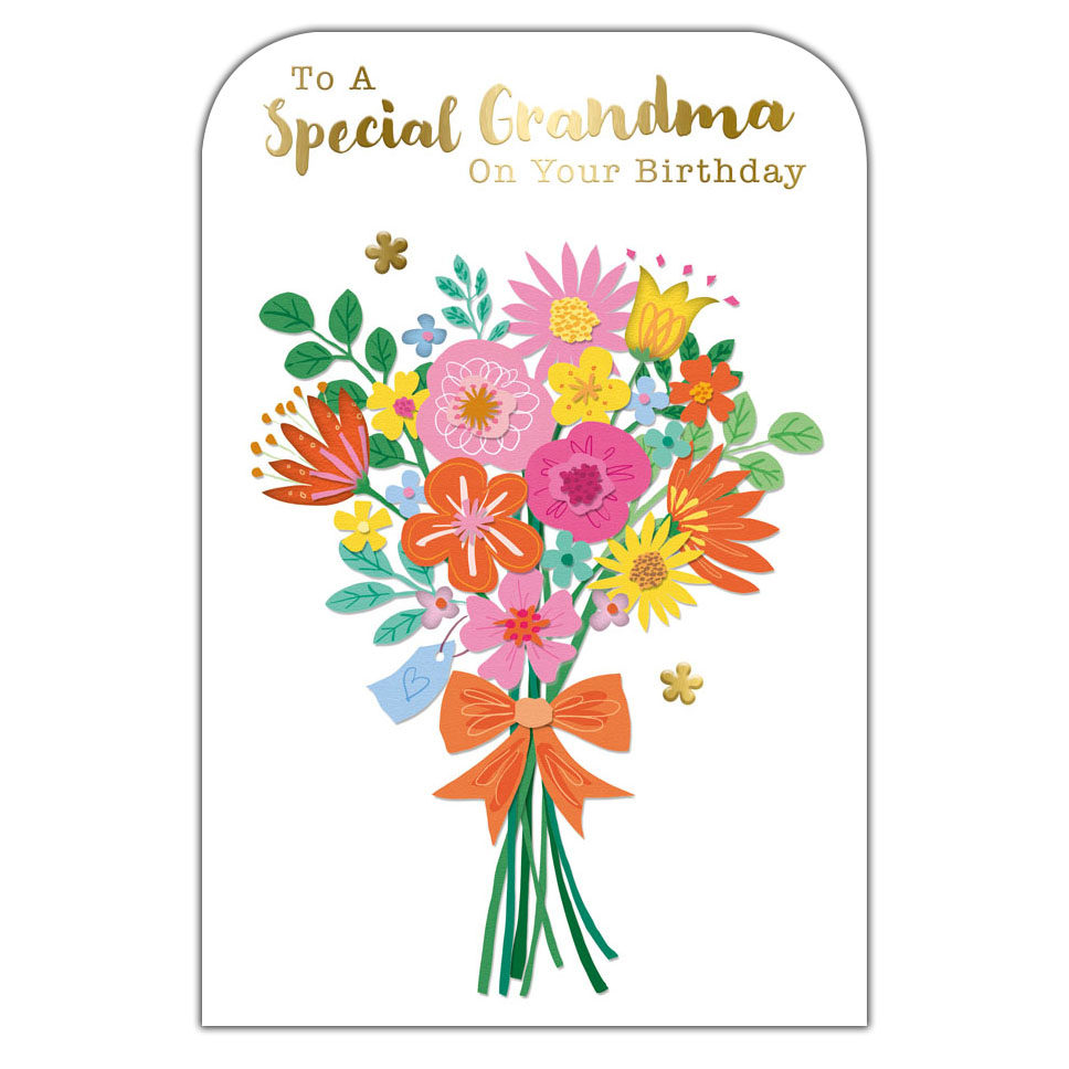 6pk Cards C75 Birthday Grandma - Tiger Feet Ireland