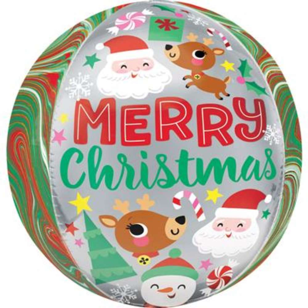 Foil Balloon Orbz Adorable Christmas Buddies - Tiger Feet Ireland