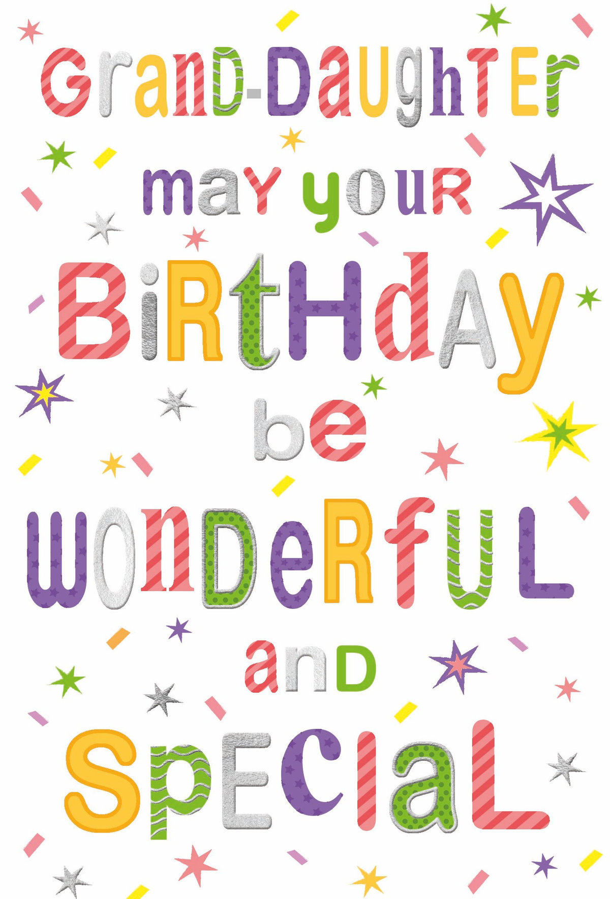 6pk Cards C50 Birthday Grand Daughter - Tiger Feet Ireland